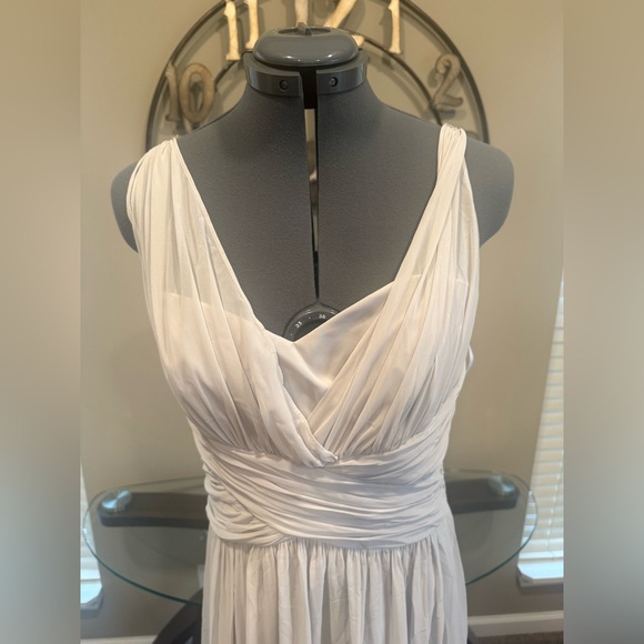 Elegant Oyster Draped Women's Dress by After Six Size 12 Sample NWT - Picture 2 of 4